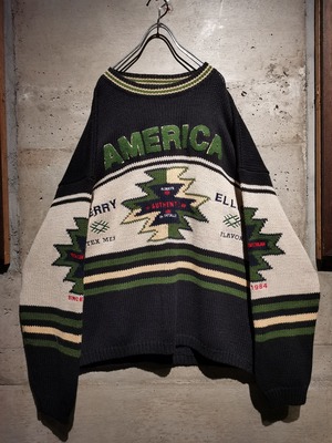 【Caka】"PERRY ELLIS" Vintage Loose Knit