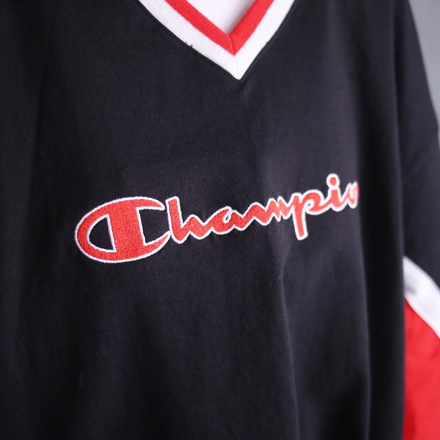 "Champion" 3-tone XXL over size secondary shirt