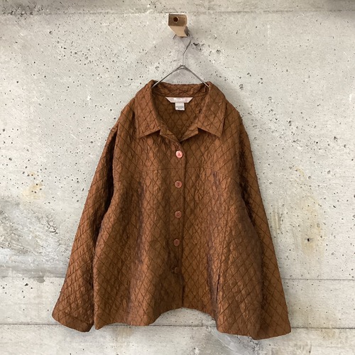 iridescent quilted jacket