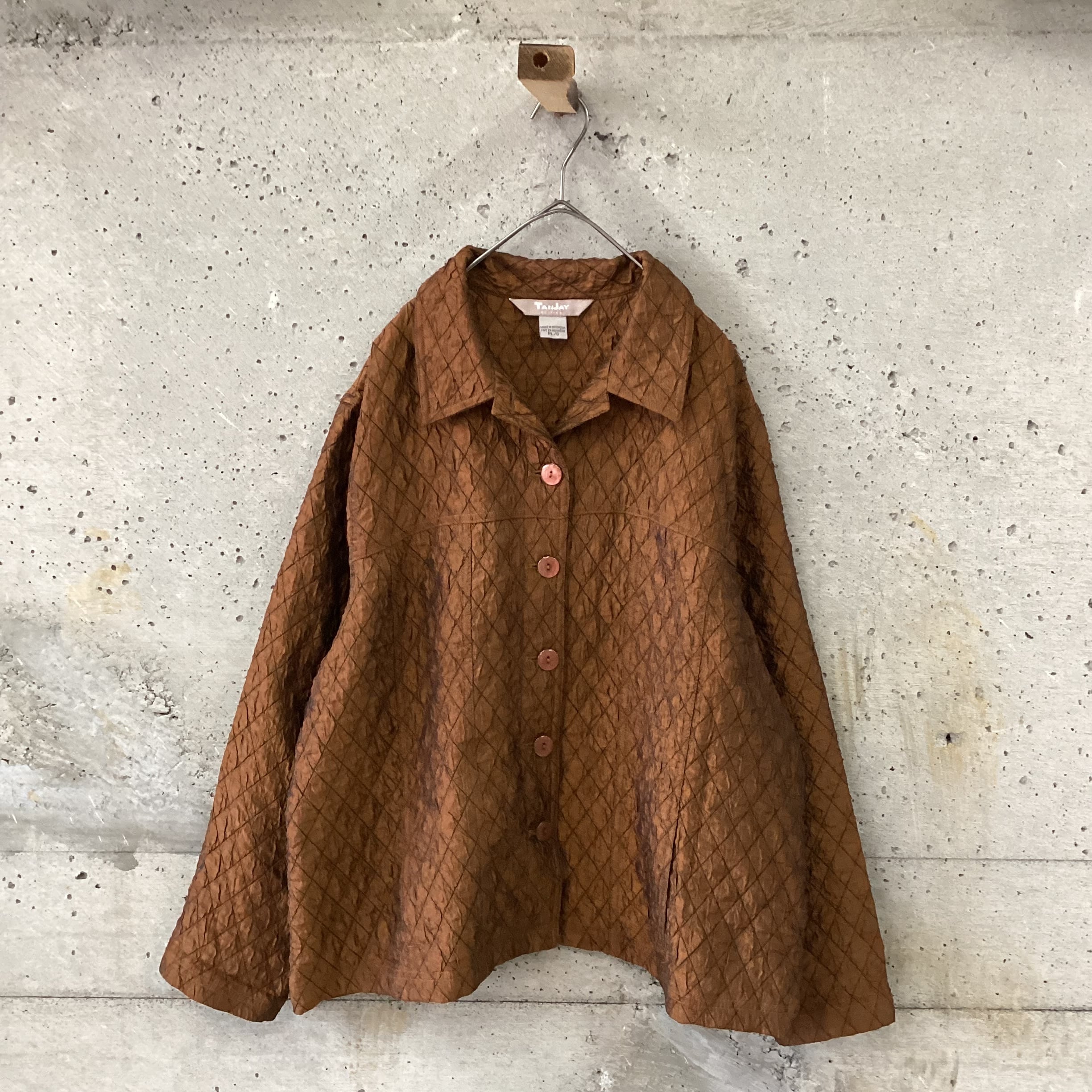 iridescent quilted jacket