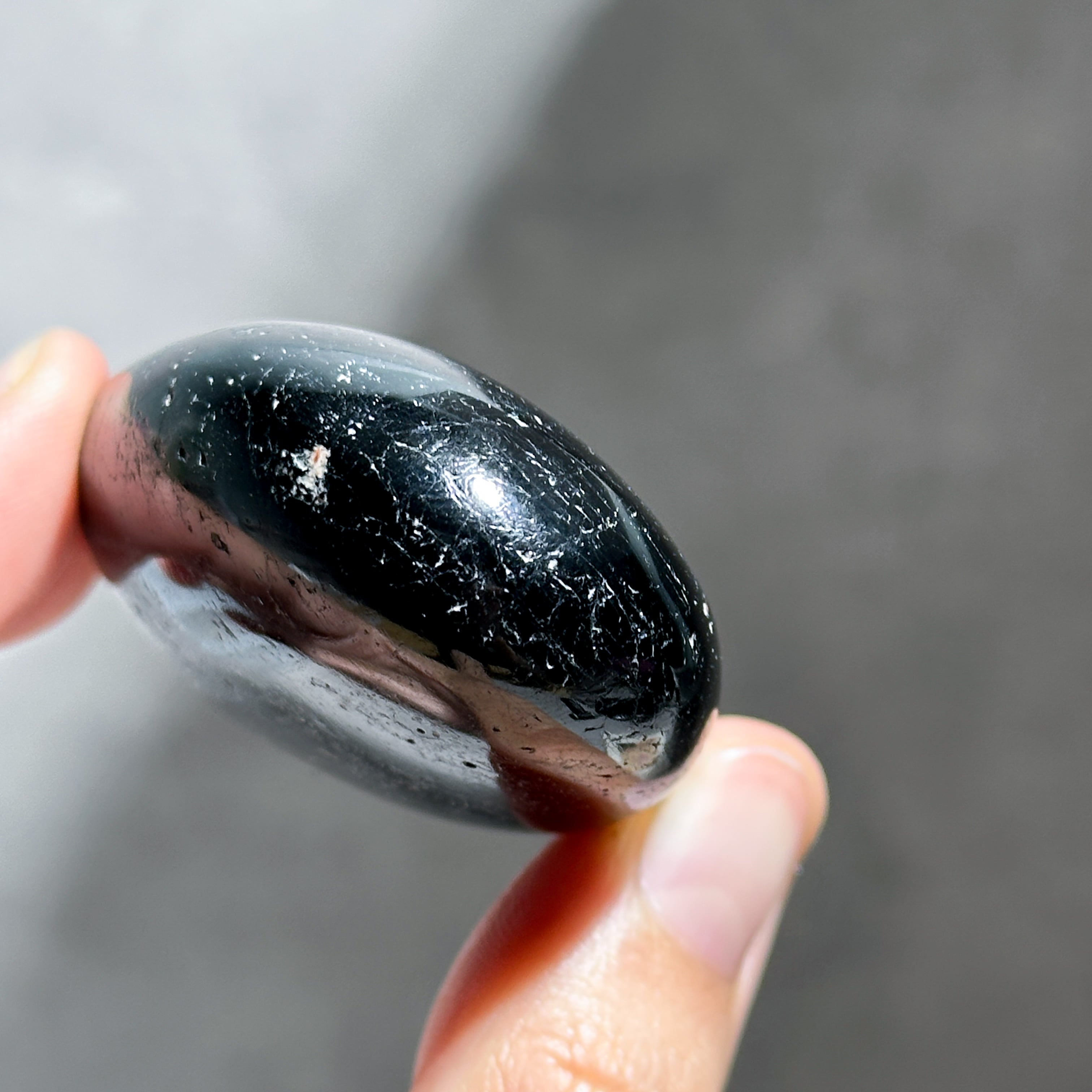 ブラックトルマリン パームストーン43◇ Black Tourmaline ◇天然石