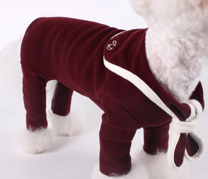 saera all in one S ~ XL / 犬の服 秋冬 新作 ストレッチ オールインワン ドッグウェア 可愛い 犬服 長袖 ロンパース お出かけ セーラー服 お揃い