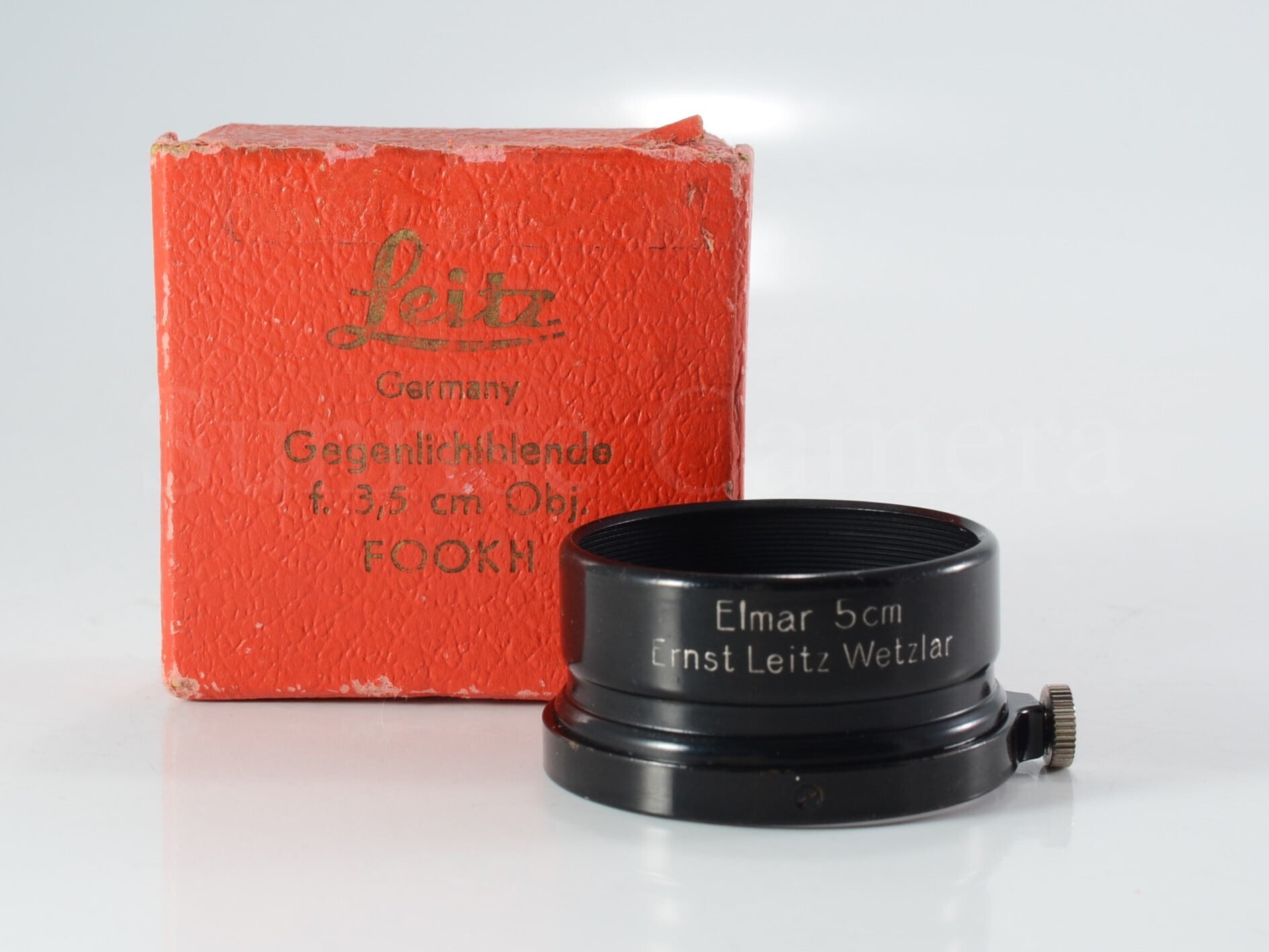 Leica FISON レンズ 被せ フード 黒 エルマー 5cm ライカ（23641