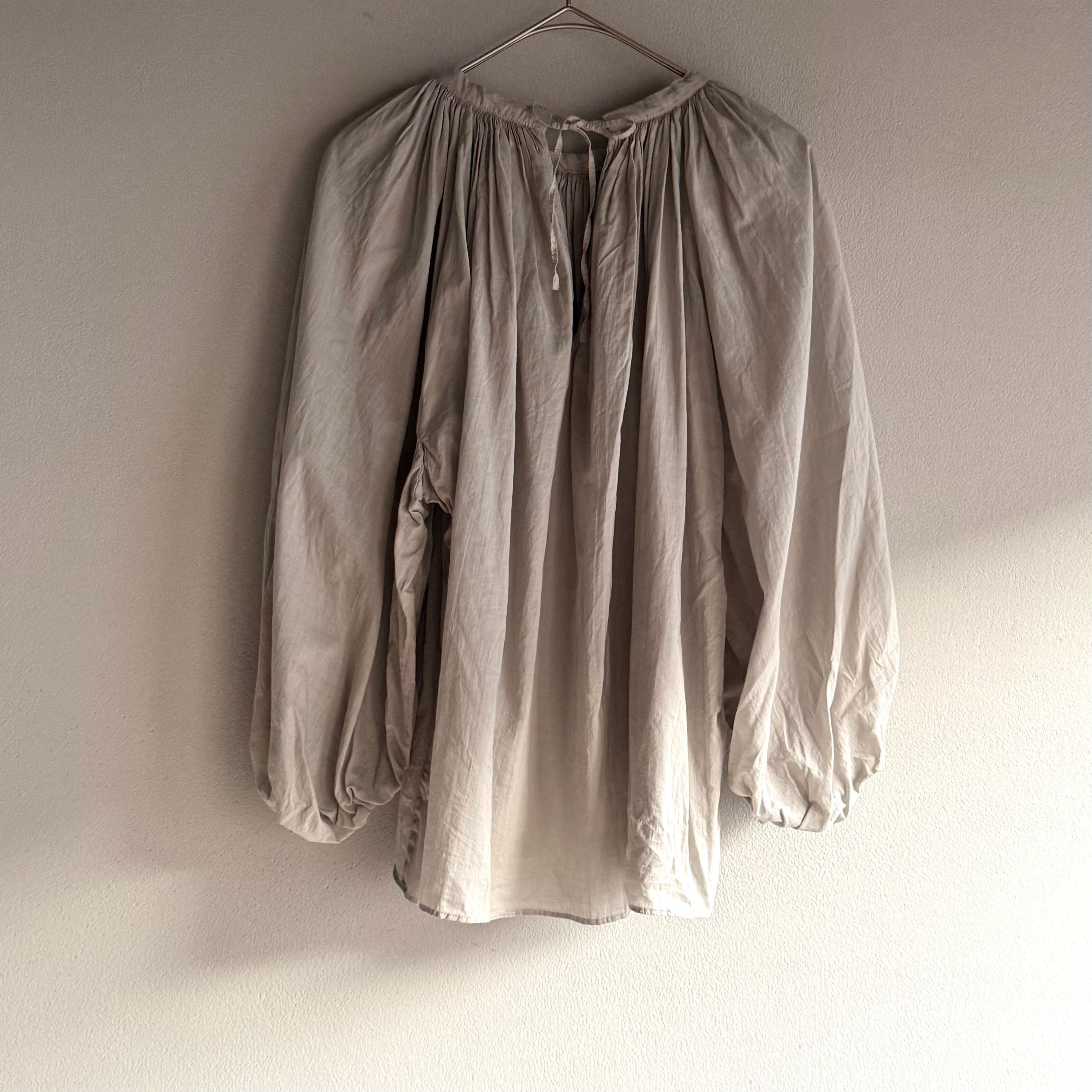 R&D.M.Co- Garment Dye Lawn Gather Smock ガーメントダイ ローン