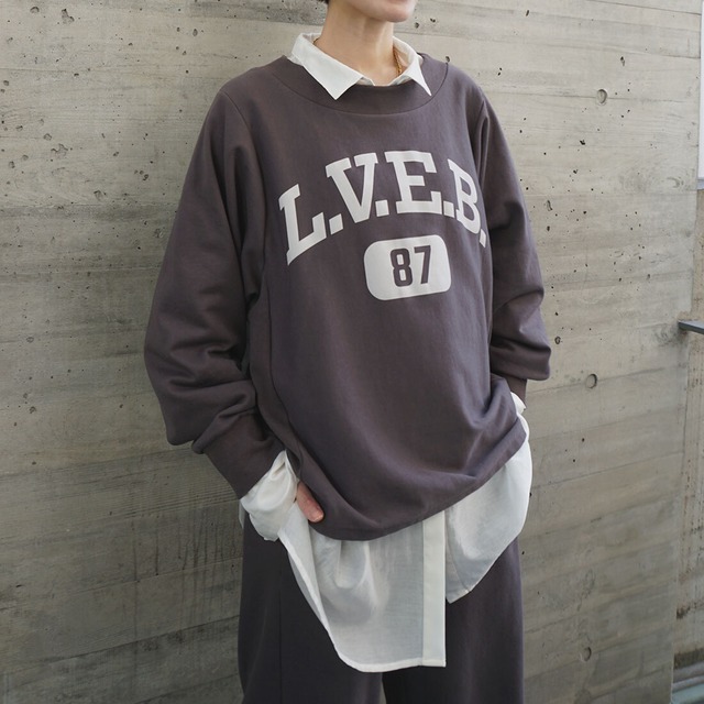 裏毛ロゴトレーナー