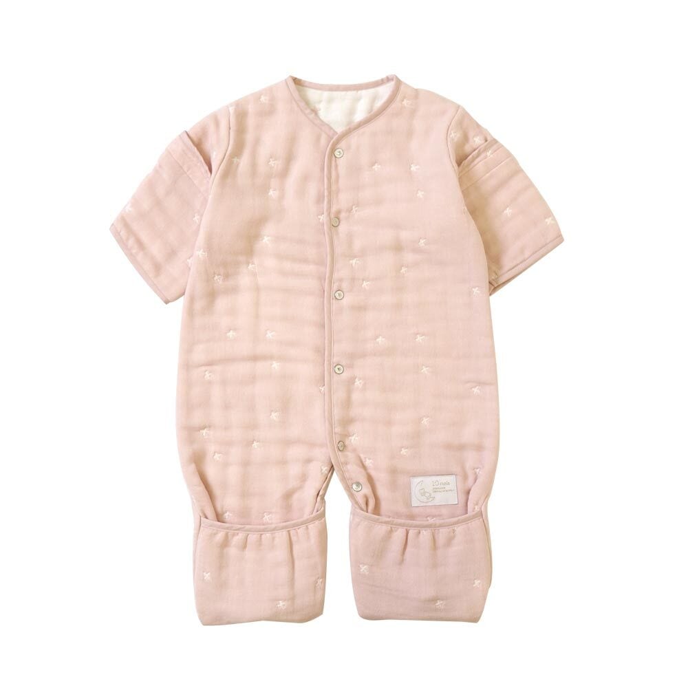 10mois(ディモワ) / ふくふくガーゼ(6重ガーゼ) / 6wayスリーパー / シェルピンク