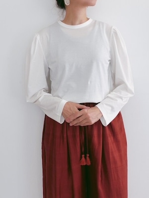 shida / puff sleeve long T-shirt