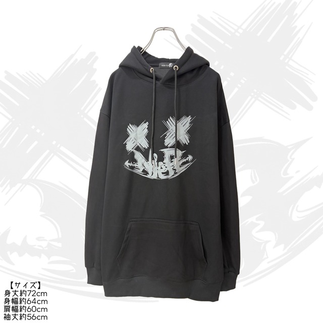 《NIERからのクリスマスプレゼント》NIER FACE LOGO BLACK HOODIE