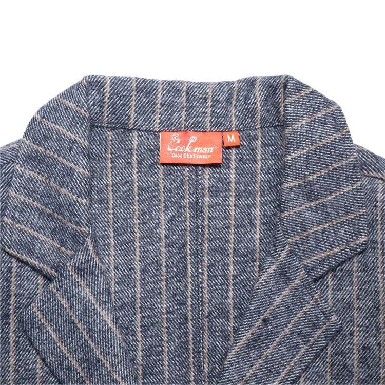 美品✨クックマン COOKMAN ラボジャケット カバーオール ストライプ L Cookman クックマン シェフパンツ Chef pants 公式 ショップ 南