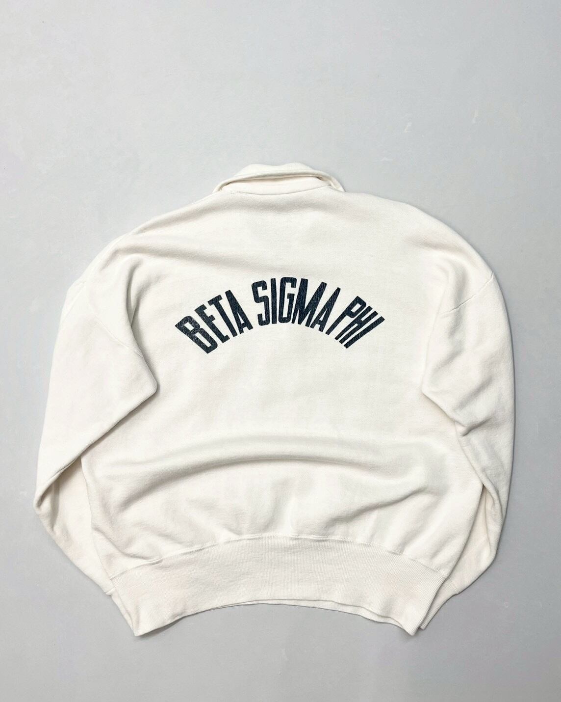 60s Unknown Half-Zip Print Sweat Shirt | VOLAR