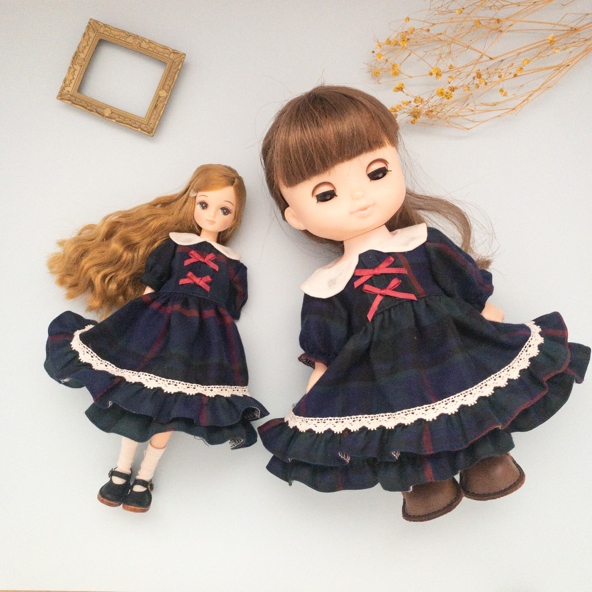 リカちゃん服ハンドメイド♡サンドレス 注い