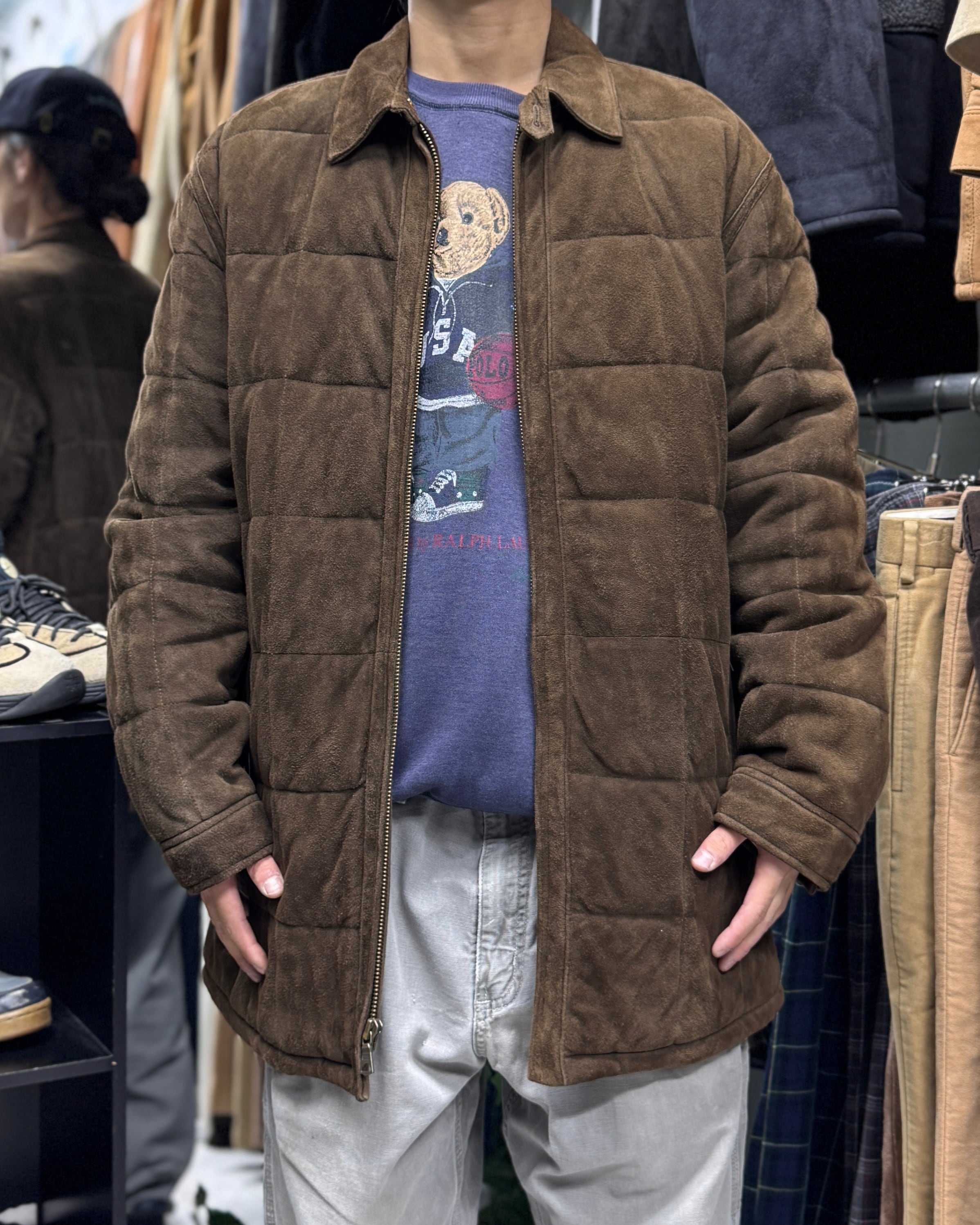 Special】90's Polo by Ralph Lauren Leather Jacket ''MA-1 Type