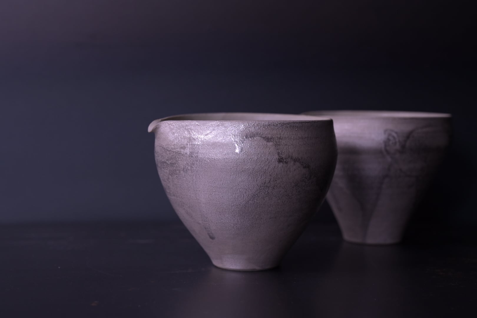 七理摩弓 銀彩片口