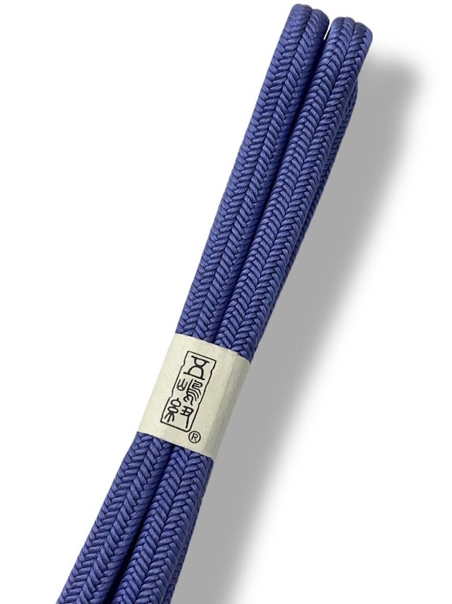 帯締め　五嶋紐　正絹　ブルー