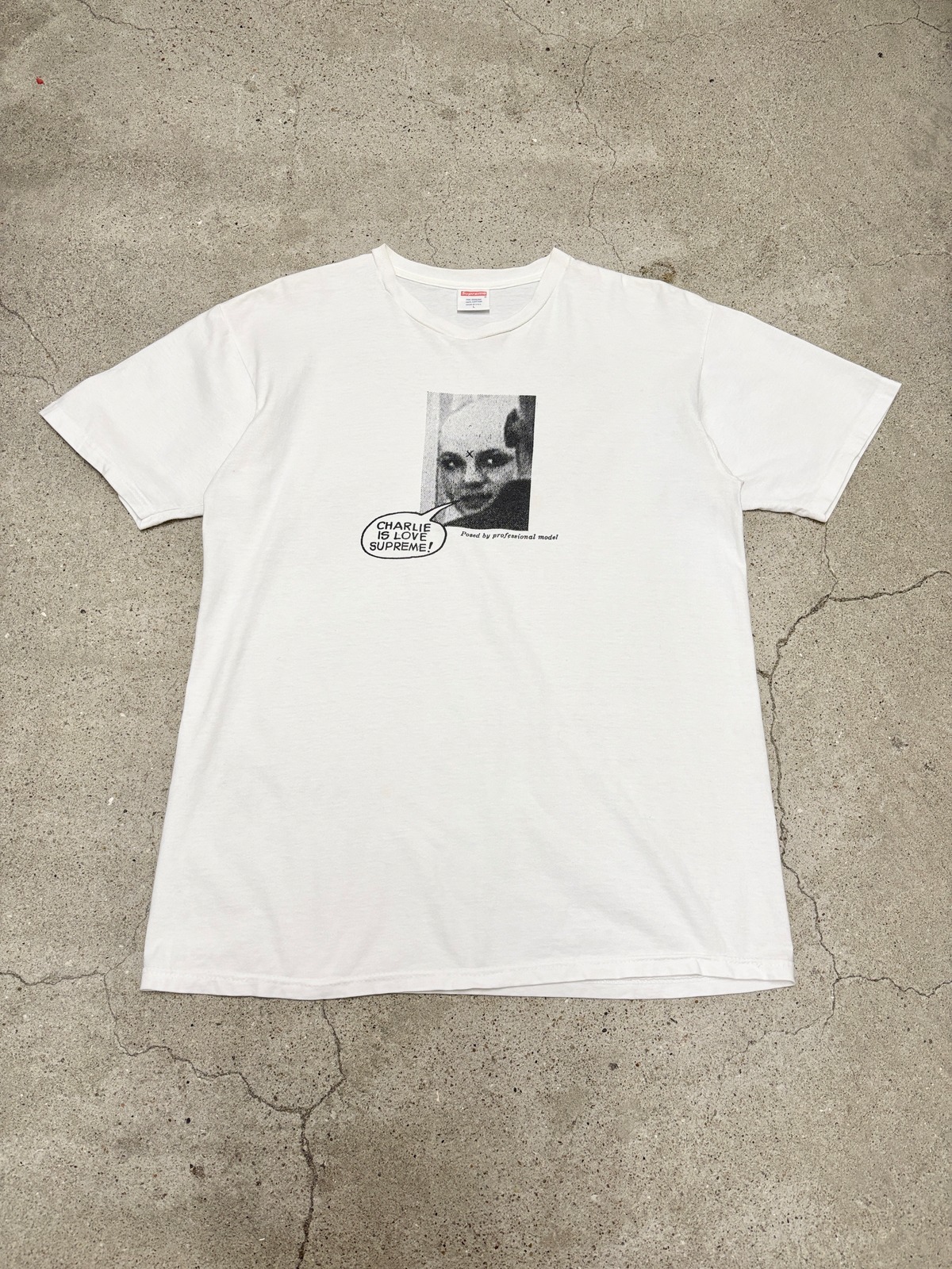 10s SUPREME/11ss Charlie Loves supreme Tee/L/フォトプリントTシャツ 