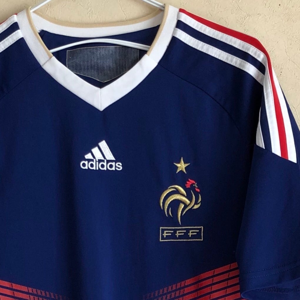 【Mサイズ程】adidas フランス代表 2010年モデル W杯モデル オーセンティック ユニホーム