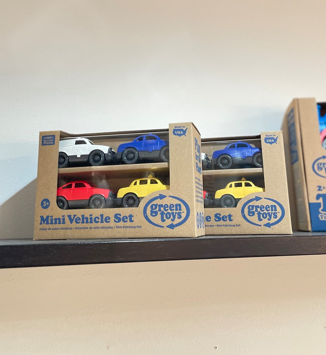 グリーントイズ ミニカー　4個セットエコ 玩具 100％リサイクル素材