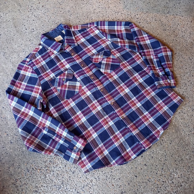 Sears アクリルチェックシャツ used [201005]