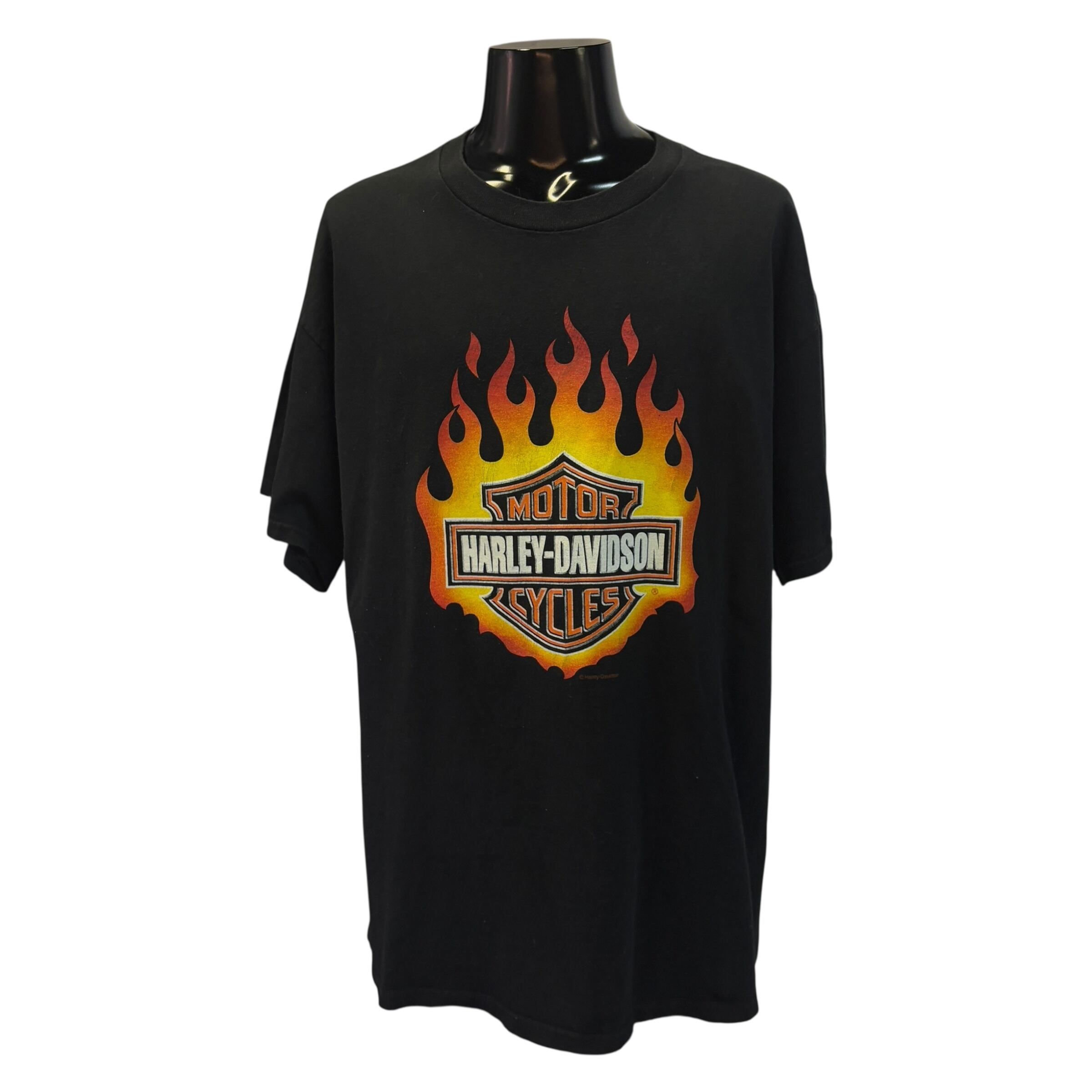 Harley-Davidson】ハーレーダビッドソン フレイムロゴ Tシャツ XL