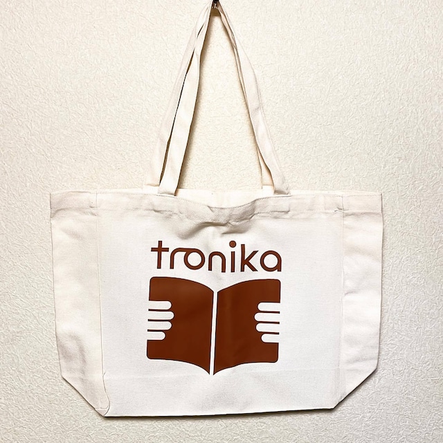 トートバッグ「トロニカ　オリジナルグッズ　白　マチあり」 - メイン画像