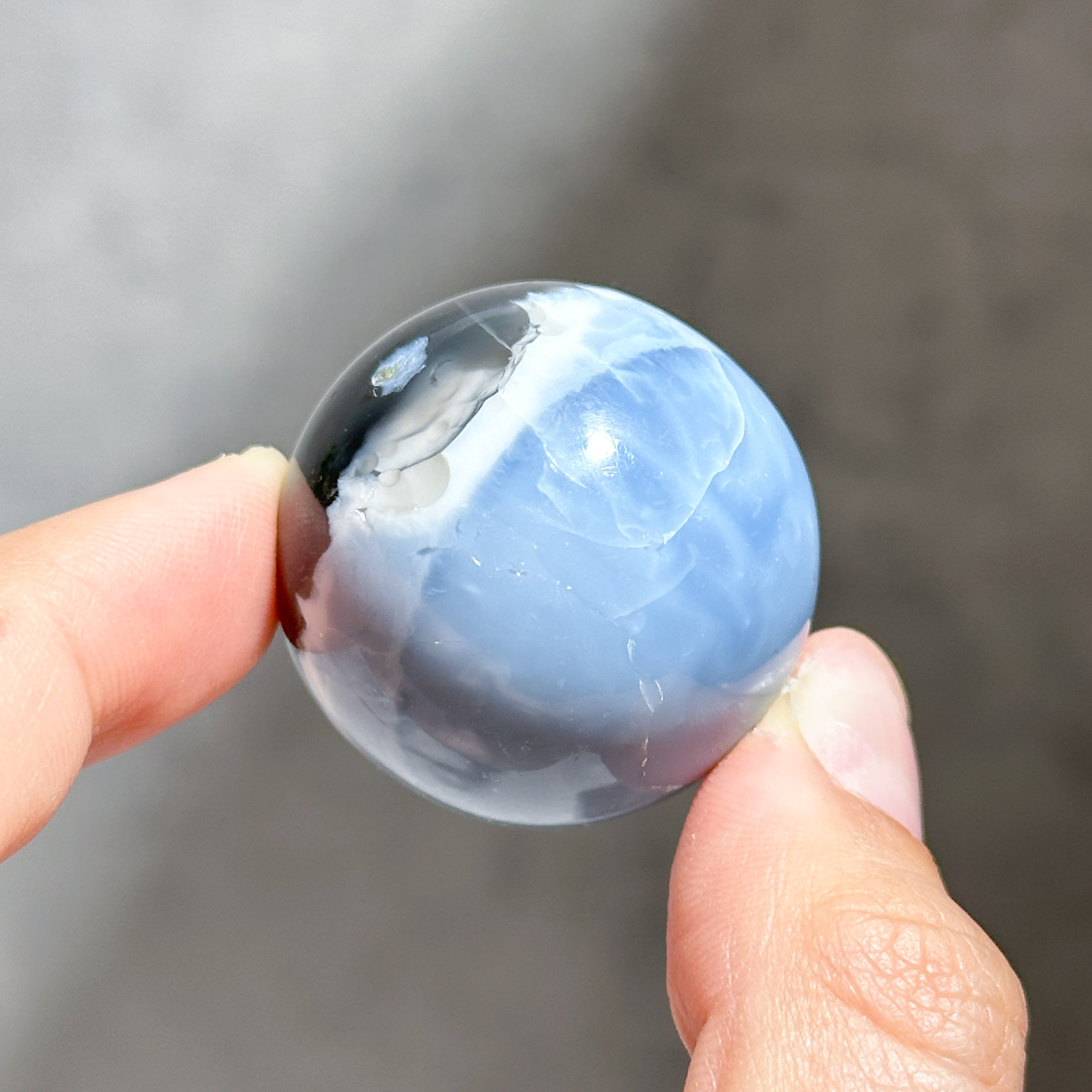 ブルーオパール スフィア13◇ Blue Opal ◇ 天然石・鉱物