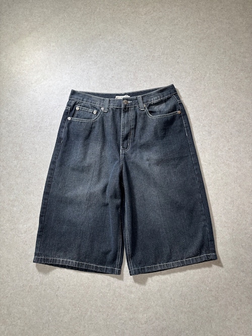 00s denim shorts black