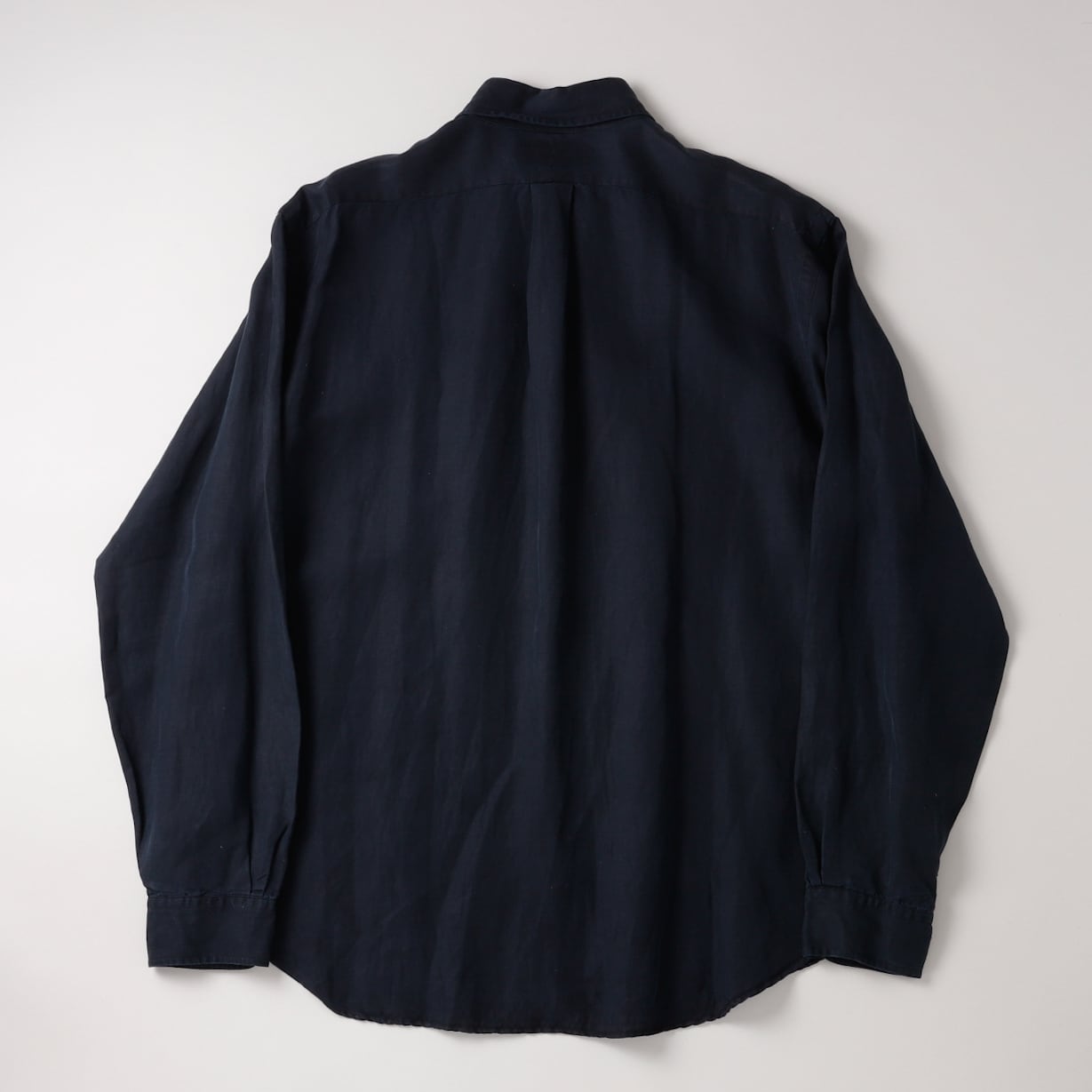 極美品】80s Ralph Lauren special linen silk shirt Black big size