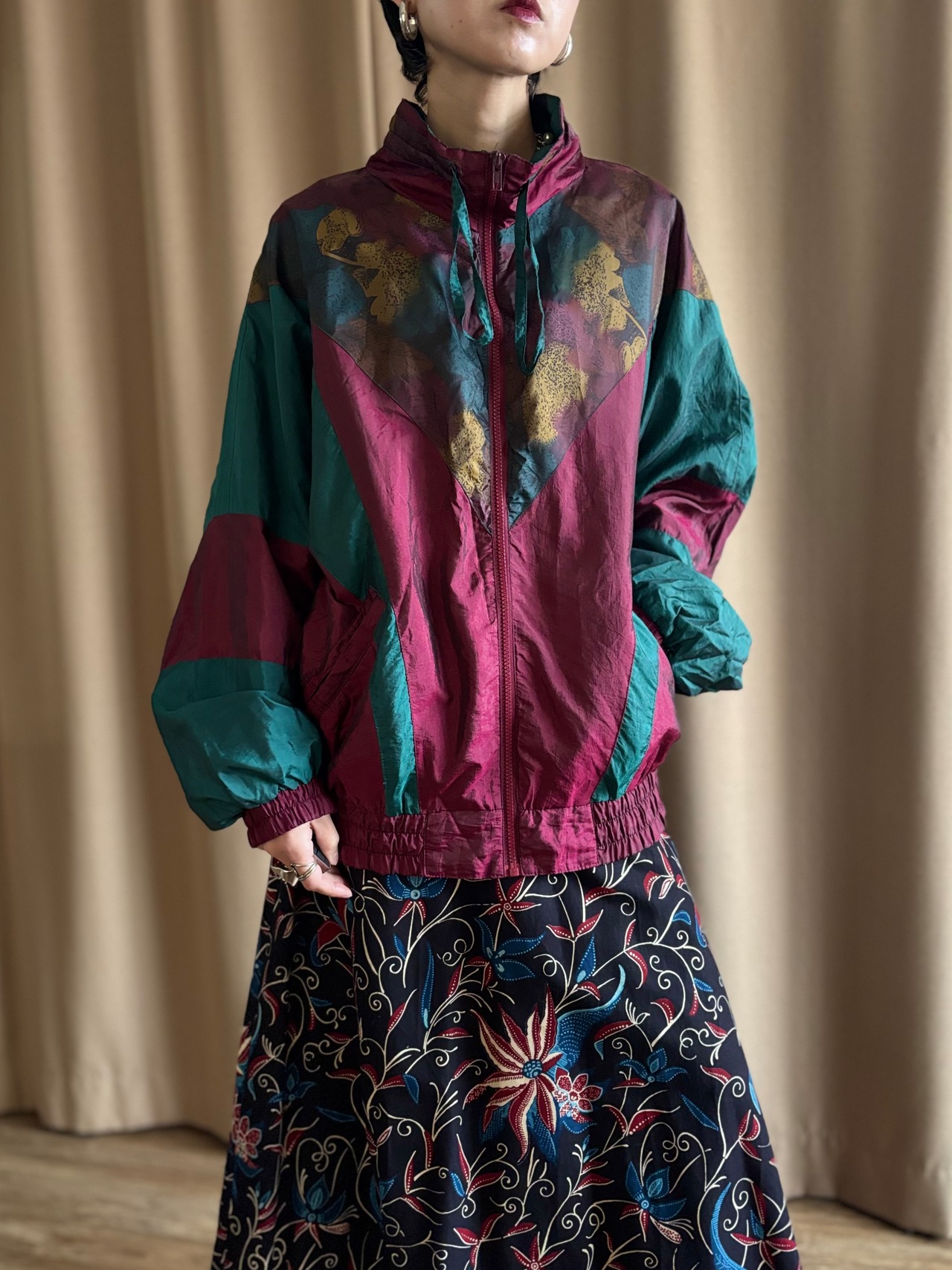 Dull color import nylon jacket-5171-3