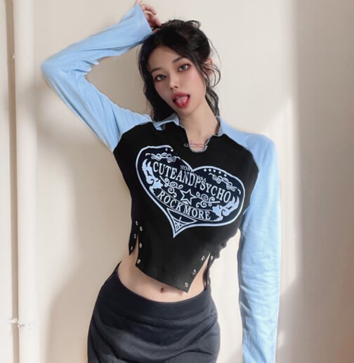 春秋新作 レディース トップス ロングTシャツ ショート ブラウス ダンス衣装