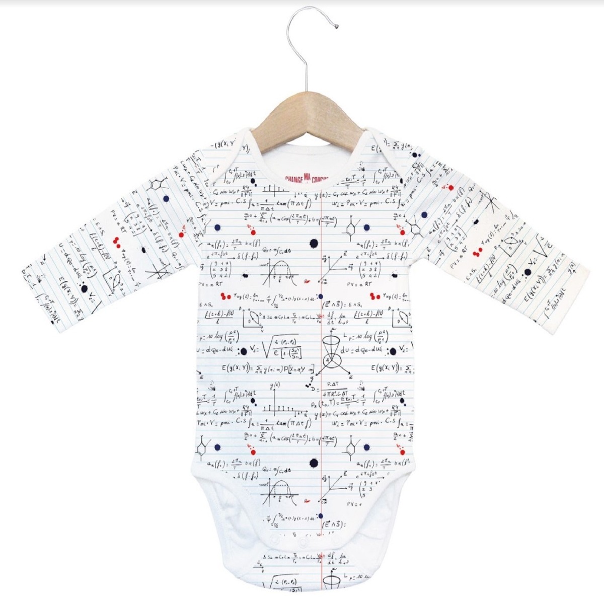 ロンパース Maths Sup 長袖 | ベビー用品子供服 Poucetteプセット