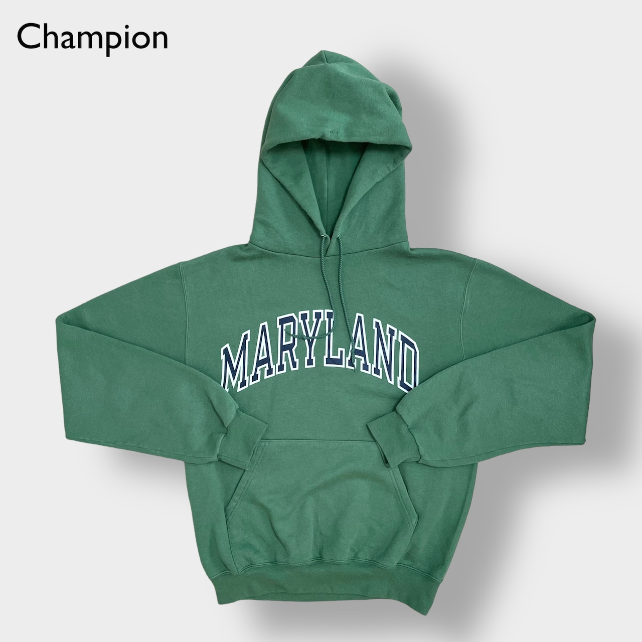 【champion】カレッジ ロゴ MARYLAND メリーランド大学 プリント アーチロゴ パーカー S プルオーバー フーディー スウェット チャンピオン US古着