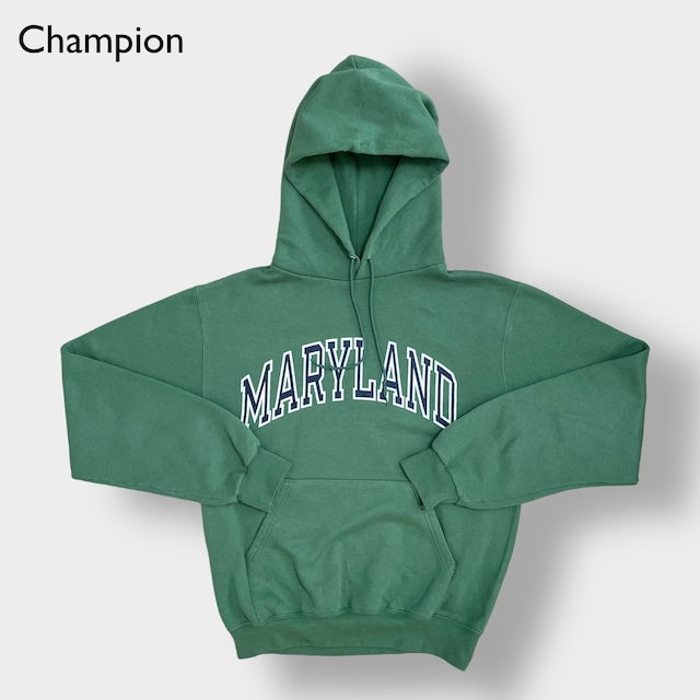 【champion】カレッジ ロゴ MARYLAND メリーランド大学 プリント アーチロゴ パーカー S プルオーバー フーディー スウェット チャンピオン US古着