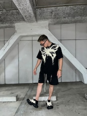 【M~3XL展開】バタフライSS Tシャツ(T00008)