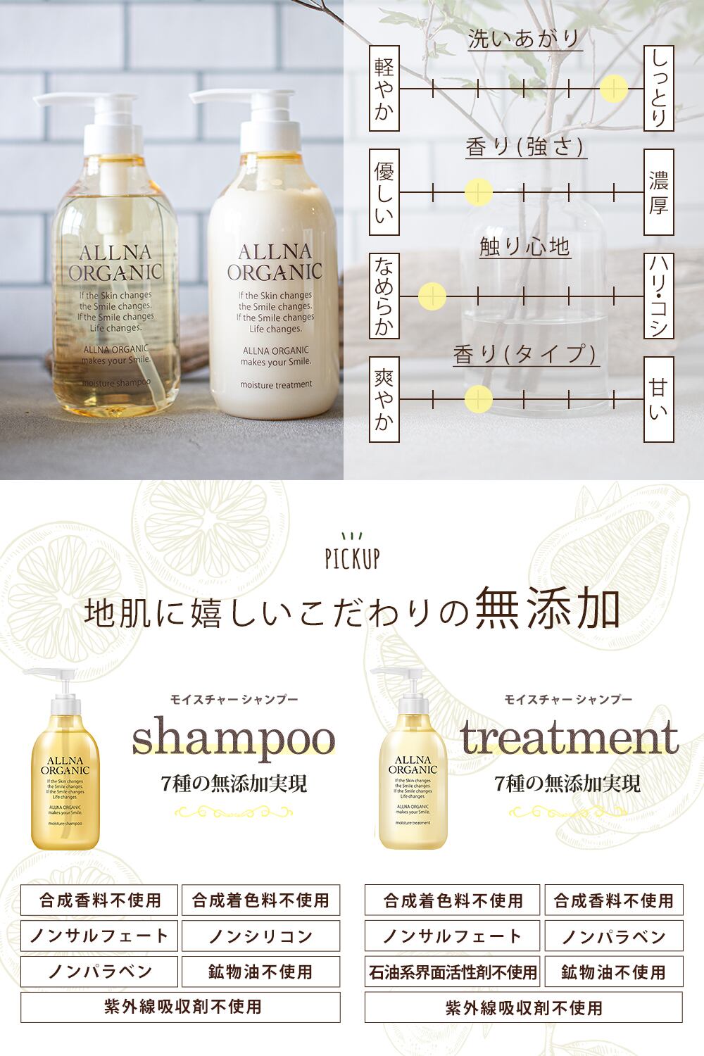 ALLNA ORGANIC【モイスチャー シャンプー&トリートメント】セット