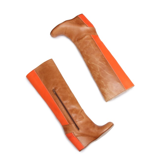 MM6 InHeelLeatherLongBoots