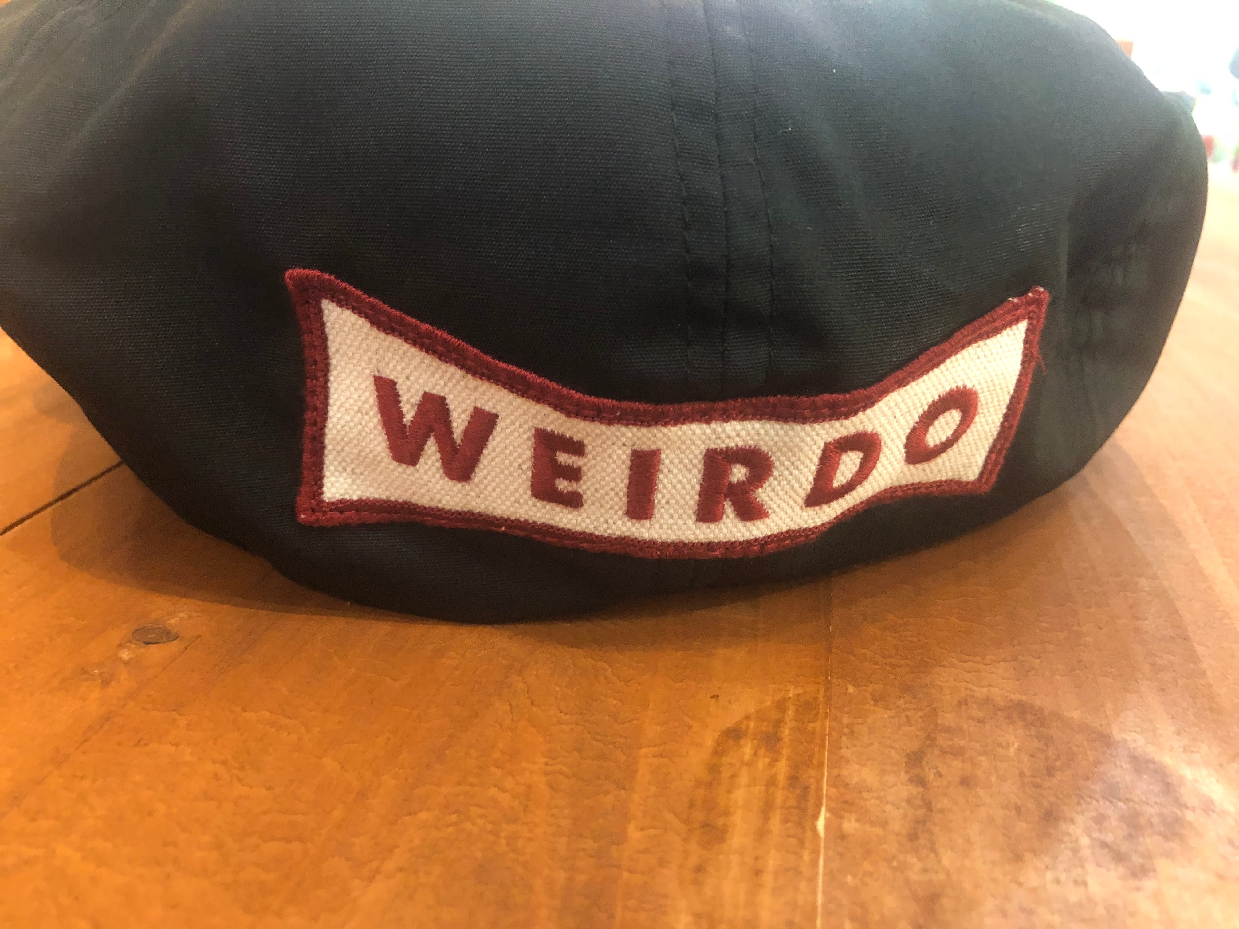 WEIRDO/ウィアード ブラックレザーキャスケット WEIRDO】NON SKID