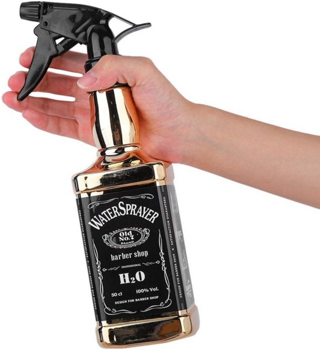 BARBERSHOP リカーデザイン　水スプレイヤー　ゴールド