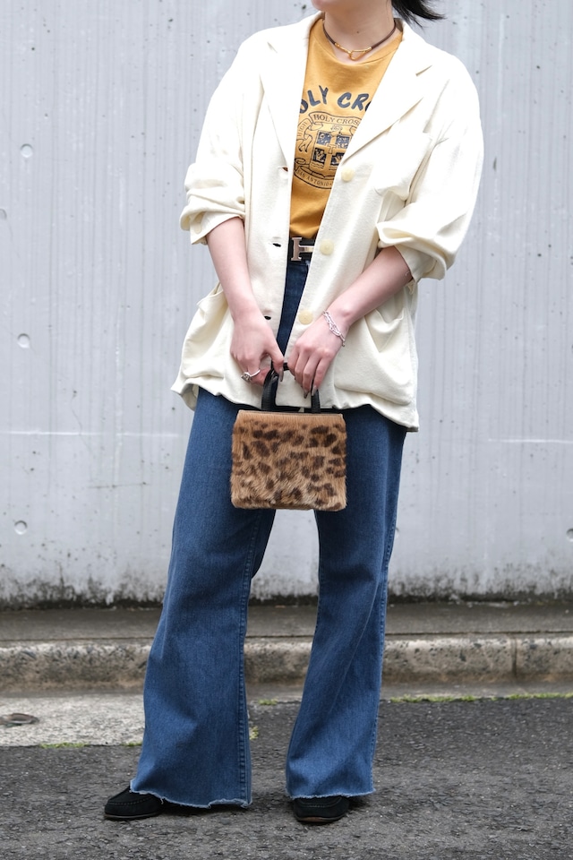 IORI/"LOEWE" 2face mini hand bag/leather × haircalf
