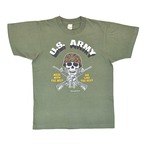 1984 U.S.ARMY スカル ガンズ ミリタリー ヴィンテージTシャツ サイズM 古着 @BZ0189