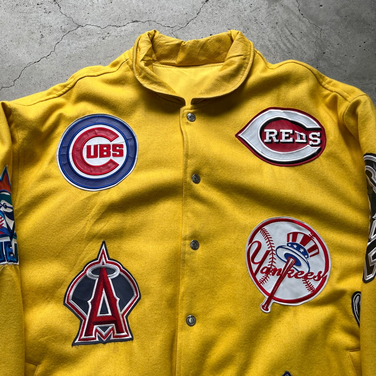 スーパービッグサイズ 90年代 MLB ジェフハミルトン レザーワッペン