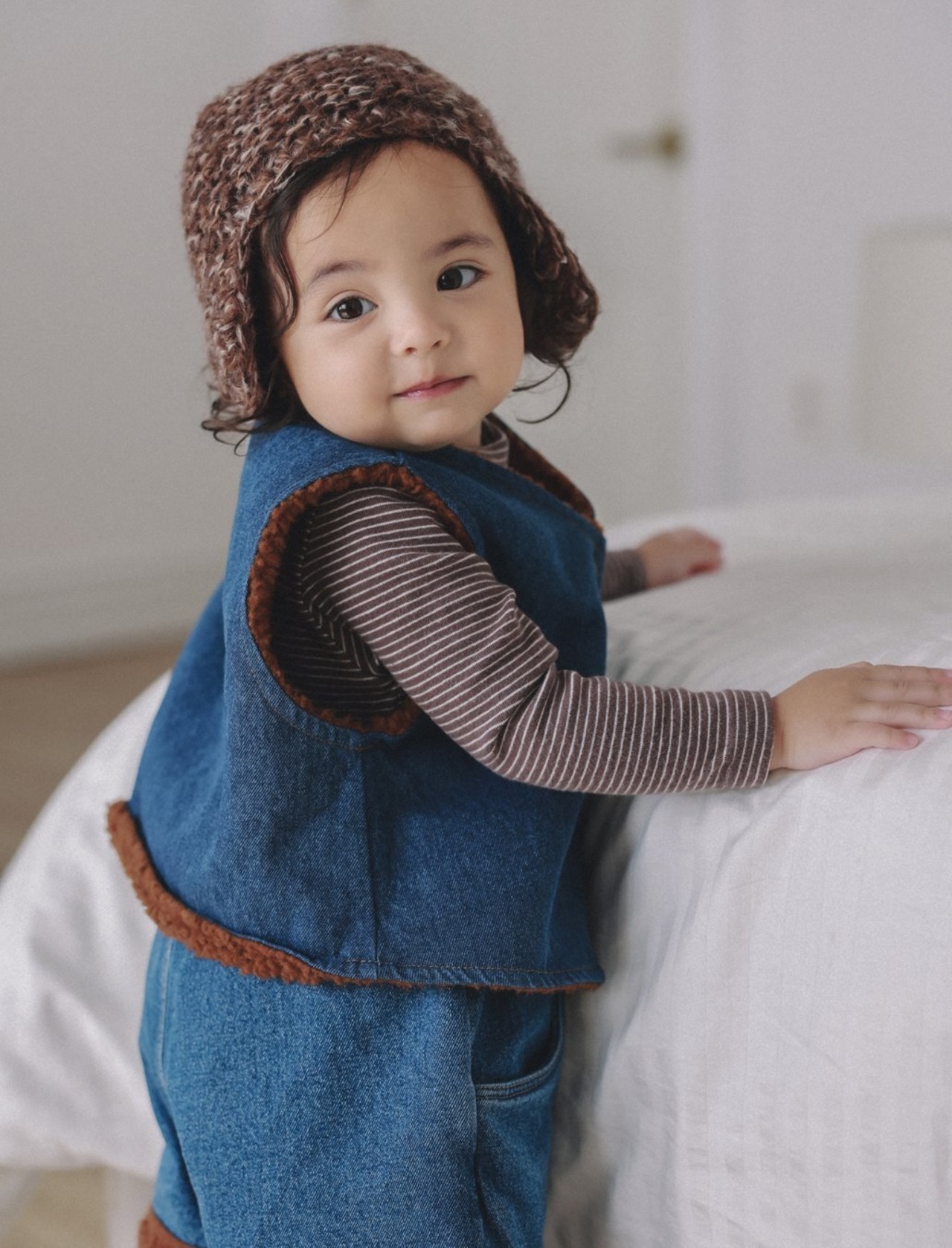 ONU［取寄］dumble denim vest 26winter