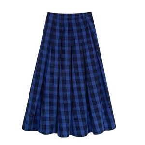 タータンチェックフレアスカート   F0107