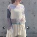 yushokobayashi/Low knit jumper/white