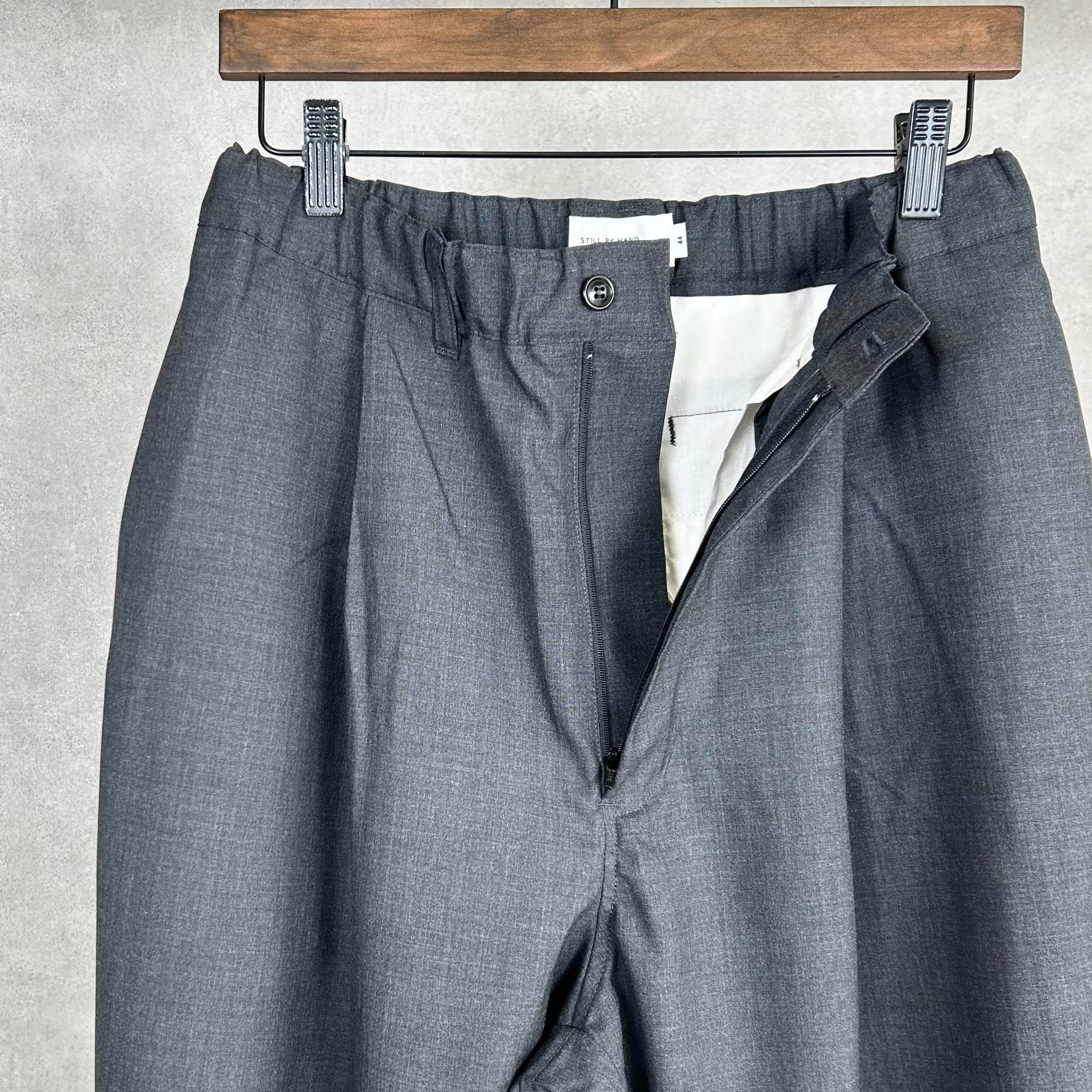 26SS》【STILL BY HAND】SUMMER WOOL WIDE PANTS スティルバイハンド