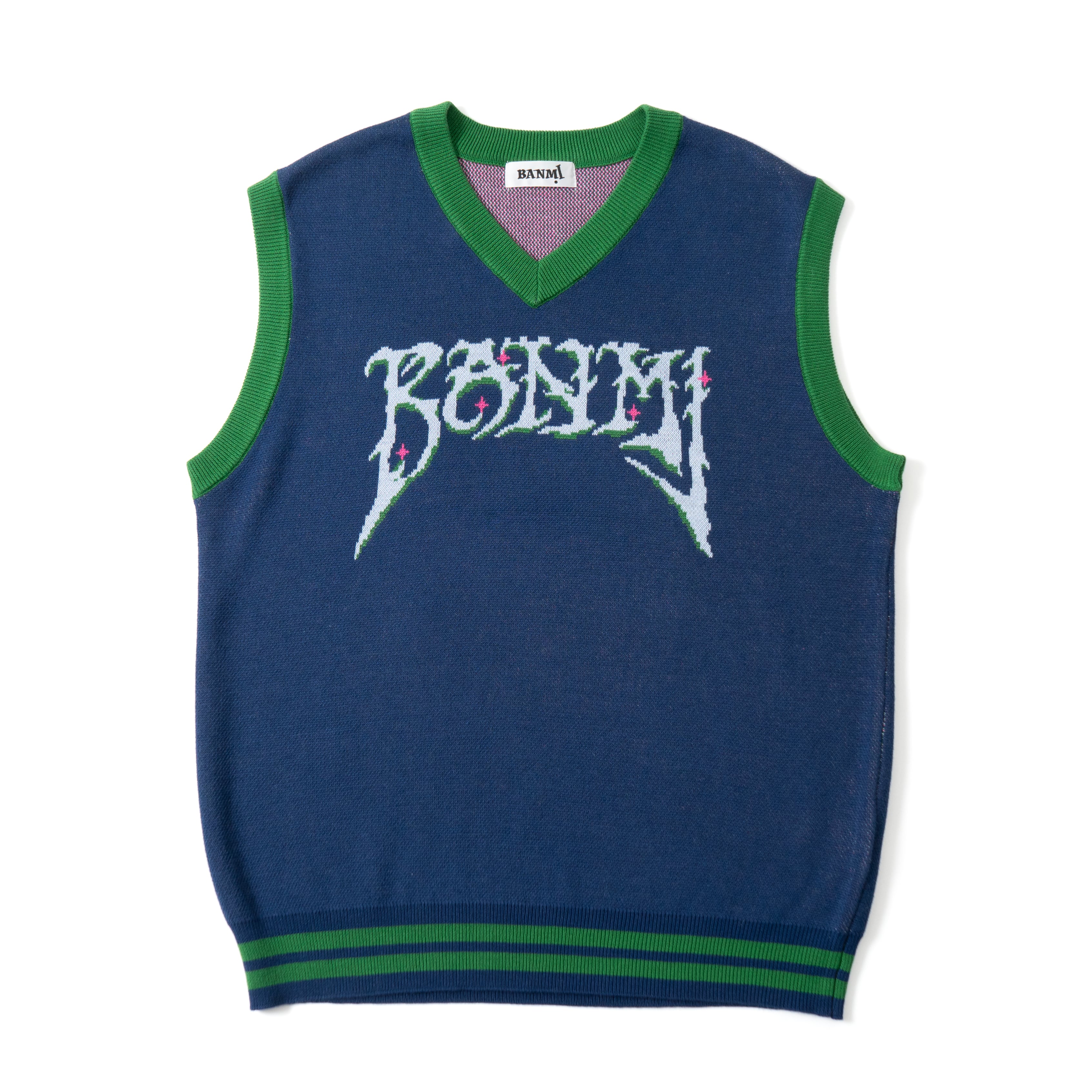 URU 18AW ニット　ベスト ネイビー　ウル URU 18AW ニットベスト ネイビーウル