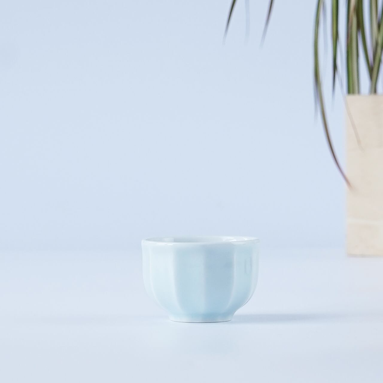 面取ぐい呑み 青磁