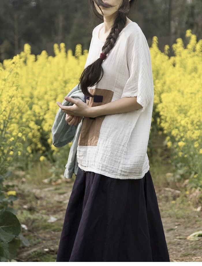 ブロックTシャツ Yiranxuaディースワード99025194323