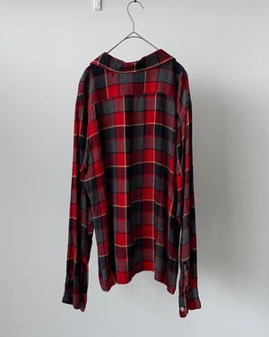 -Arleigh- Vintage 60s M Opencollar Check Shirt