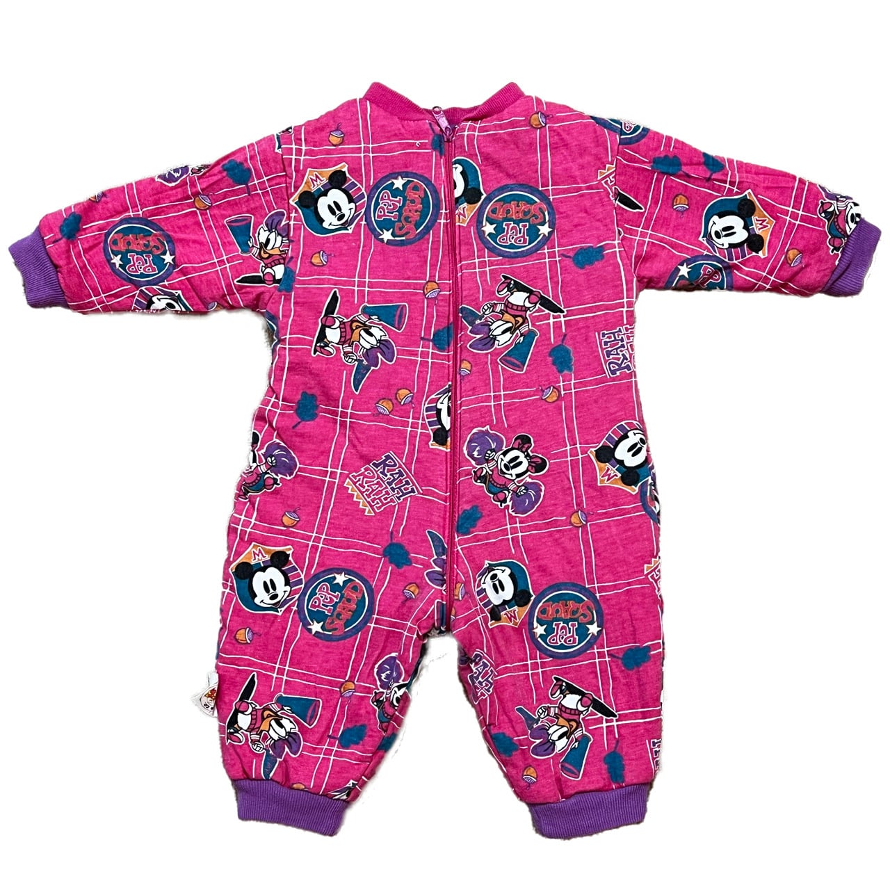 【80cm】VINTAGE 90'S ディズニー ベビーミッキー カバーオール【9358】