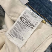 G-STAR RAW ジースターロウ ヒゲ ハチノス ダメージ加工 立体裁断 デニム パンツ 29